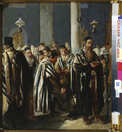 Shabbat Prayer by Sergei Nikitich 1862 1933 Yuzhanin